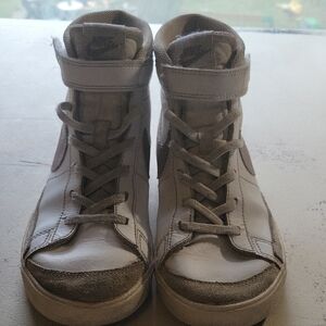 Nike Women's High-Top Sneakers - Cream and Tan